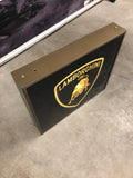 1994 Lamborghini official dealership double side illuminated sign