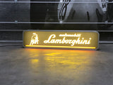 1976 Lamborghini official dealership showroom vintage illuminated sign