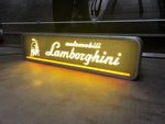 1976 Lamborghini official dealership showroom vintage illuminated sign