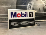 1999 Porsche Mobil 1 Racing official dealership illuminated double side sign