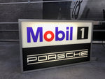 1999 Porsche Mobil 1 Racing official dealership illuminated double side sign