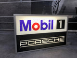 1999 Porsche Mobil 1 Racing official dealership illuminated double side sign