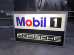 1999 Porsche Mobil 1 Racing official dealership illuminated double side sign