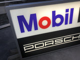 1999 Porsche Mobil 1 Racing official dealership illuminated double side sign