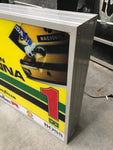 2001 Ayrton Senna official Paddocks F1 double side illuminated neon sign