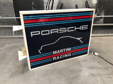 1984 Porsche Martini Racing official dealership illuminated sign