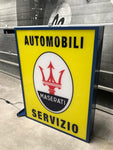 1993 Maserati vintage limited edition official dealership “Maserati Automobili Servizio” illuminated sign