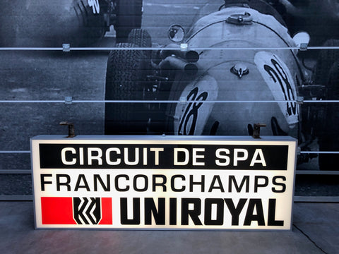 1981 original Circuit de Spa Francorchamps vintage sign