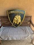 1978 Lamborghini official dealership Raging Bull shield