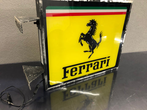 1981 Ferrari SEFAC official dealer double side illuminated neon sign