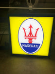 2008 Maserati official dealership double side illuminated sign