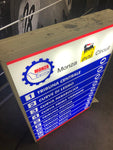 1980 original Monza track official illuminated double side sign