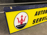 1975 Maserati vintage limited edition official dealership “Maserati Automobili Servizio” illuminated sign