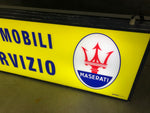 1975 Maserati vintage limited edition official dealership “Maserati Automobili Servizio” illuminated sign