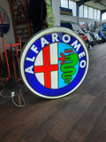 1991 Alfa Romeo official dealer double side illuminated Large sign