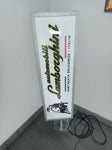 1990s Lamborghini official dealership double side illuminated sign