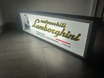 1990s Lamborghini official dealership double side illuminated sign