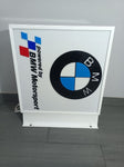 2000s BMW Motorsport dealership illuminated double side 3D sign