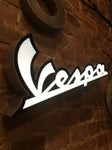 2000s Vespa Piaggio official dealership illuminated sign