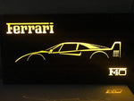 2000's Ferrari F40 illuminated dealer sign