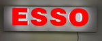 1990s original ESSO sign on original metal plate