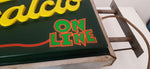 1975 CONI Totocalcio original vintage illuminated dual side sign