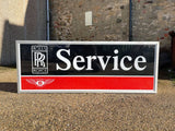 1980s Rolls Royce / Bentley dealership service illuminated sign