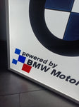 2000s BMW Motorsport dealership illuminated double side 3D sign