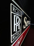 1980s Rolls Royce / Bentley dealership service illuminated sign