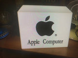 1990s Apple official dealer illuminated cube sign