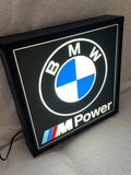 2000s BMW M Power dealership illuminated sign