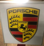 1990s Porsche official dealership illuminated sign