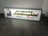 1990s Lamborghini official dealership double side illuminated sign