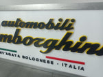 1990s Lamborghini official dealership double side illuminated sign