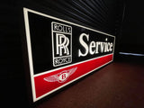 1980s Rolls Royce / Bentley dealership service illuminated sign