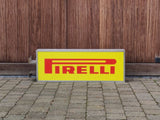 1980s Pirelli official dealer vintage illuminated double side sign