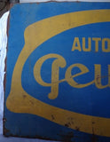 1930s Peugeot official dealership vintage sign
