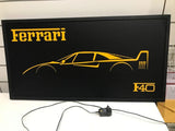 2000's Ferrari F40 illuminated dealer sign