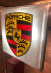 1990s Porsche official dealership illuminated sign