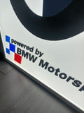 2000s BMW Motorsport dealership illuminated double side 3D sign