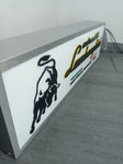 1990s Lamborghini official dealership double side illuminated sign