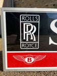 1980s Rolls Royce / Bentley dealership service illuminated sign