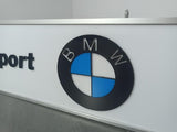 2000s BMW Motorsport Long dealership illuminated 3D sign