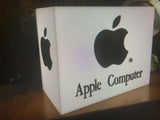 1990s Apple official dealer illuminated cube sign