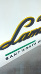 1990s Lamborghini official dealership double side illuminated sign