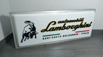 1990s Lamborghini official dealership double side illuminated sign