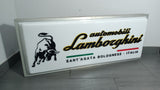 1990s Lamborghini official dealership double side illuminated sign