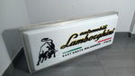 1990s Lamborghini official dealership double side illuminated sign